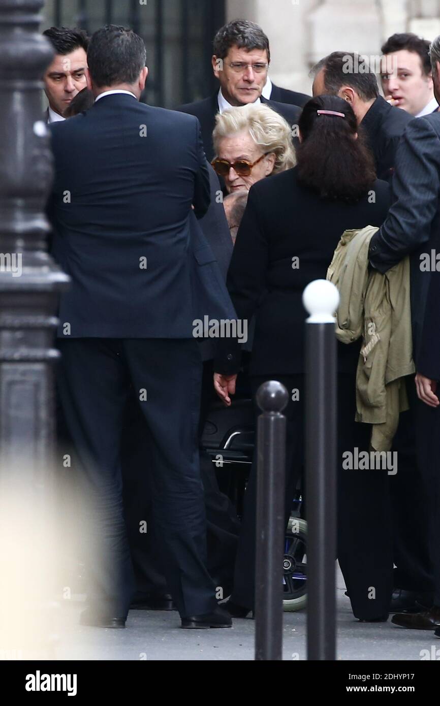 Bernadette Chirac at the funeral of Laurence Chirac (elder daughter of ...