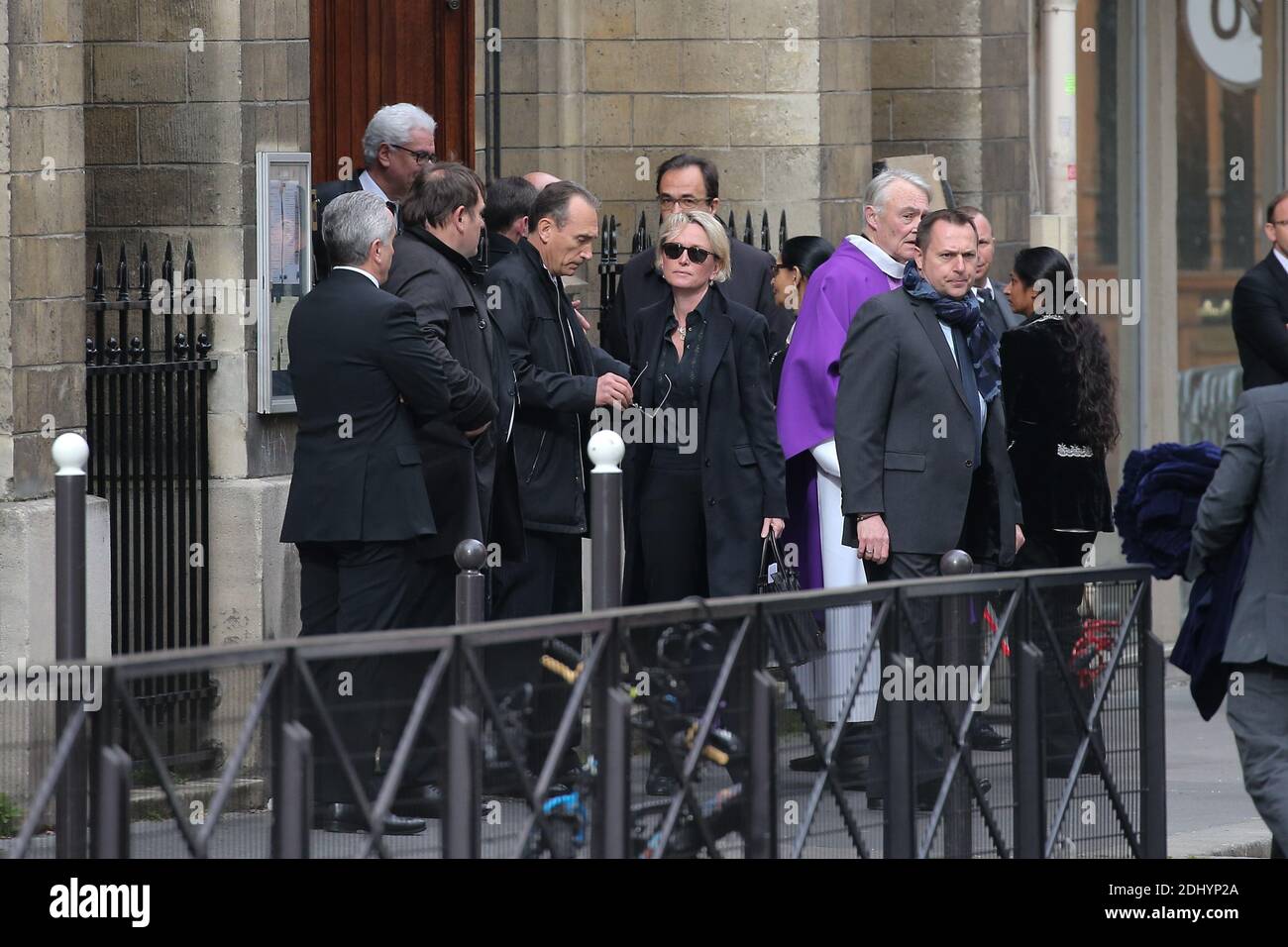 Claude Chirac at the funeral of Laurence Chirac (elder daughter of ...