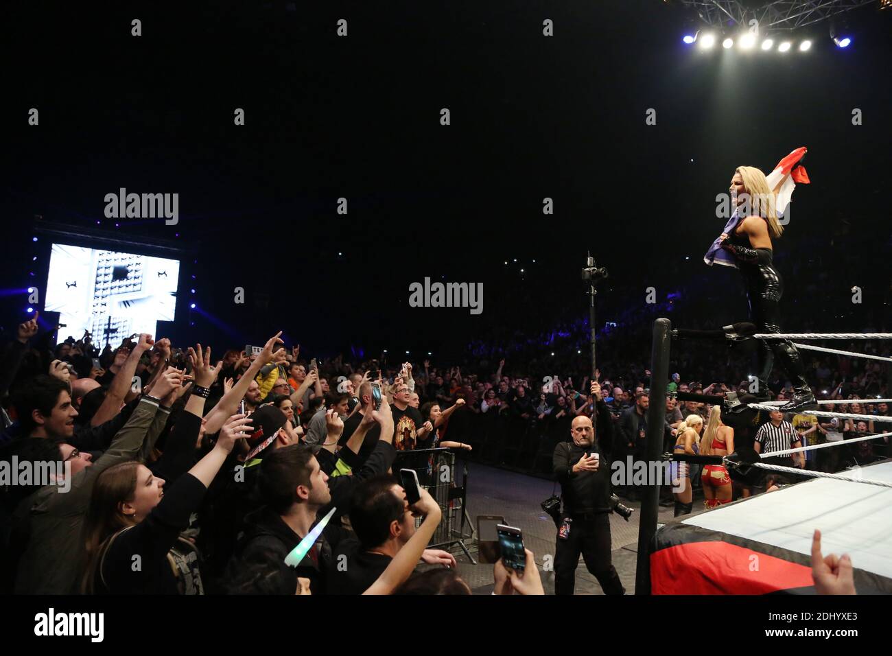 Dwayne The Rock Johnson, John Cena in attendance for WRESTLEMANIA XXVII  Press Conference, Hard Rock Cafe, New York, NY March 30, 2011. Photo By:  Rob Rich/Everett Collection Stock Photo - Alamy