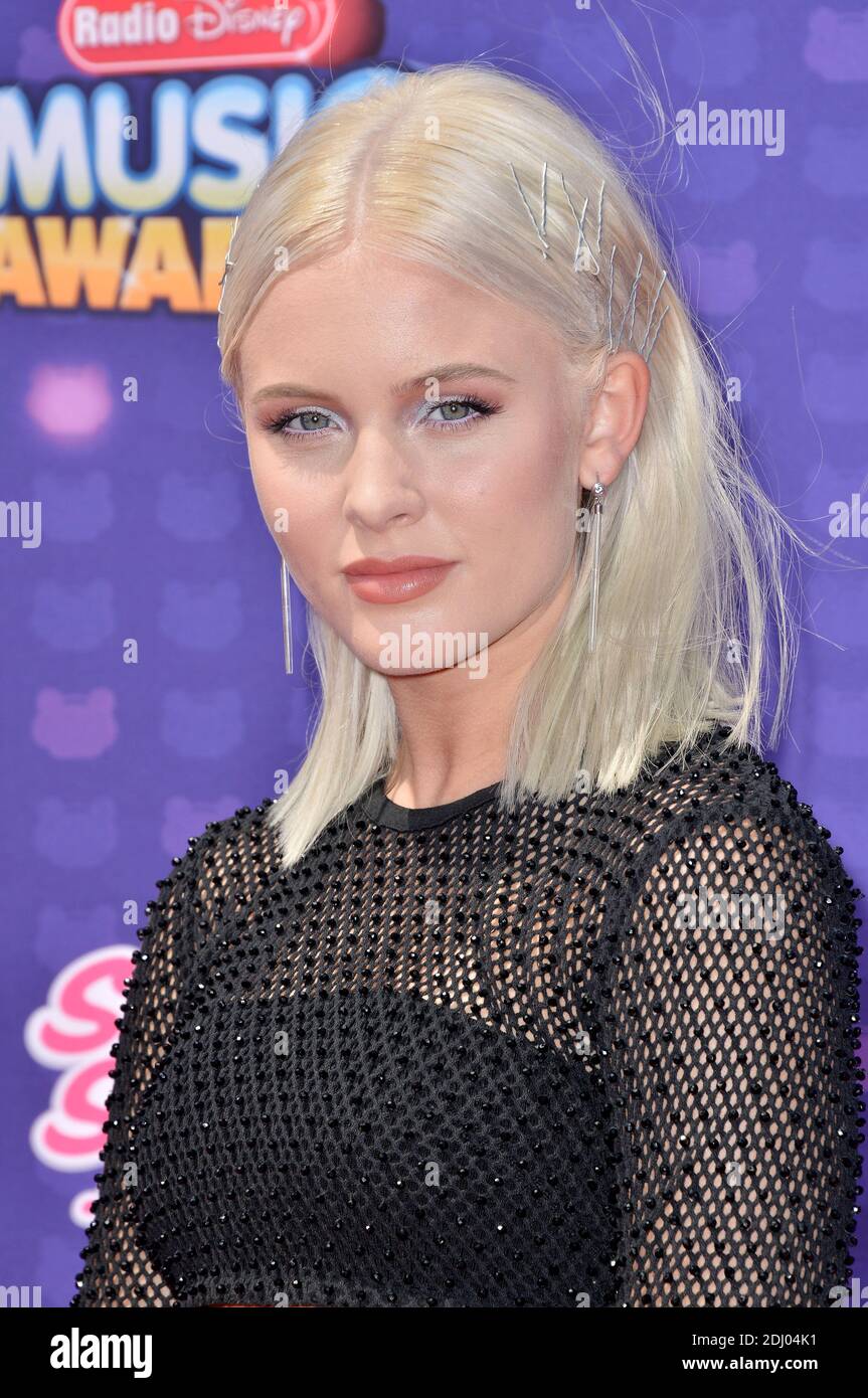 Zara Larsson attends the 2016 Radio Disney Music Awards on April 30, 2016  in Los Angeles, CA, USA. Photo by Lionel Hahn/ABACAPRESS.COM Stock Photo -  Alamy