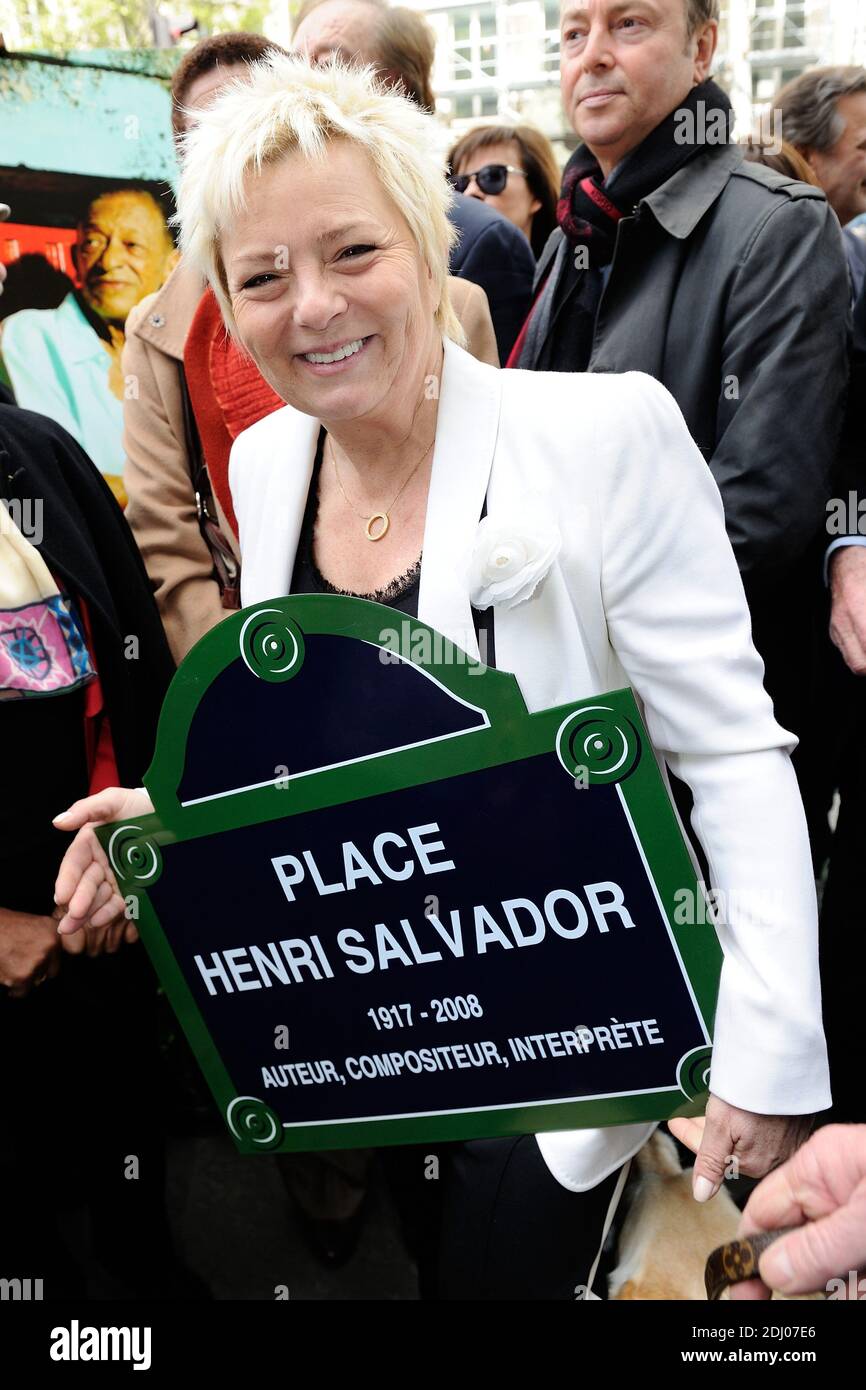 Catherine Salvador (veuve d'Henri Salvador) assiste a l'inauguration de