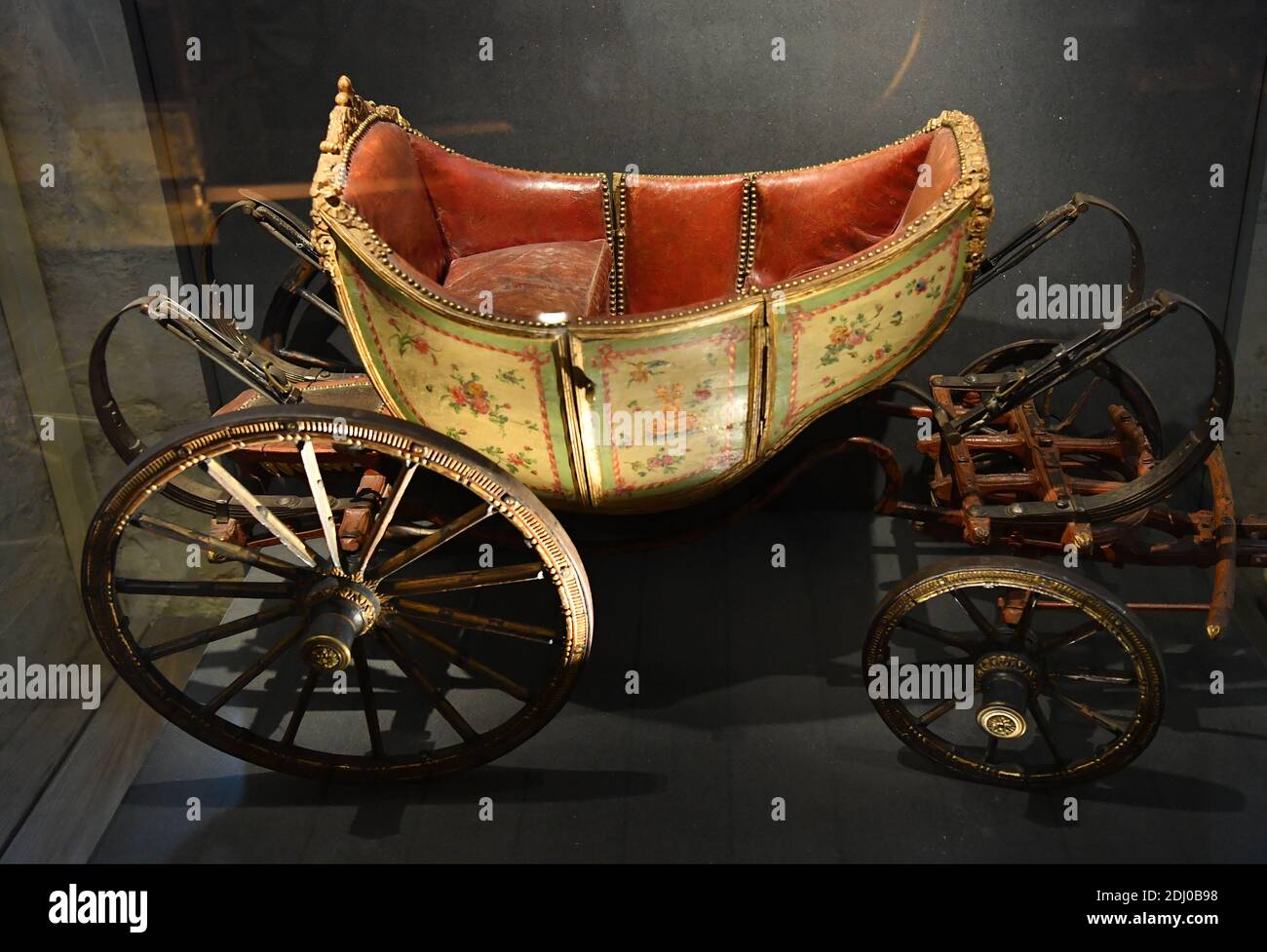Royal Carriages are on display in the Galerie des Carrosses (Carriage