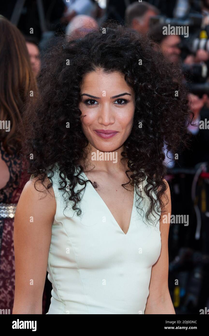 Sabrina Ouazani arriving on the red carpet of 'Cafe society' screening ...
