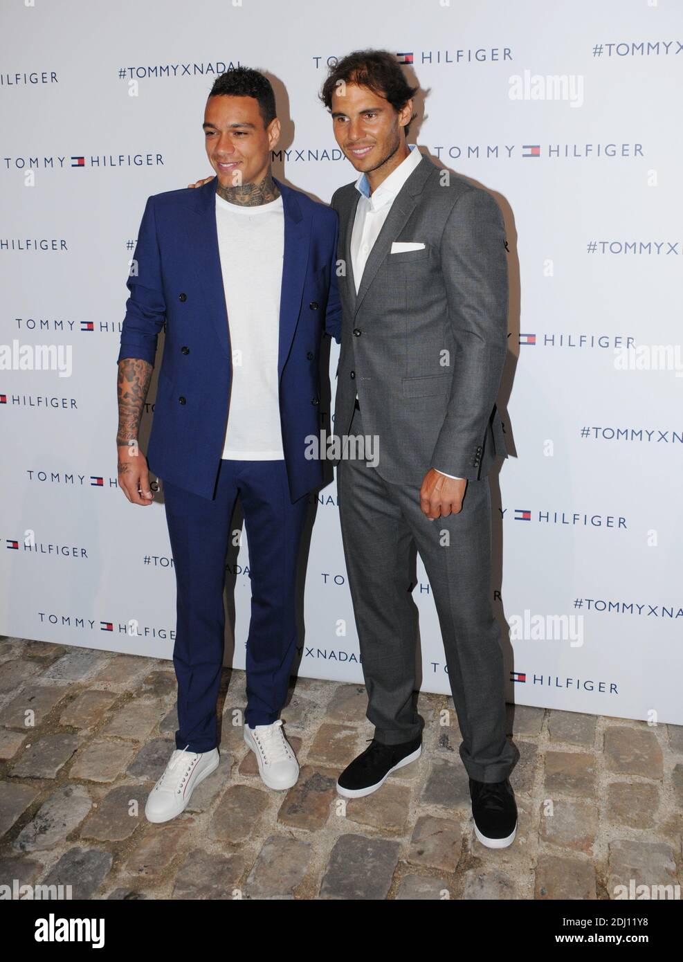 Gregory Van der Weil and Rafael Nadal during Tommy Hilfiger hosts Tommy X  Nadal Party - Tennis