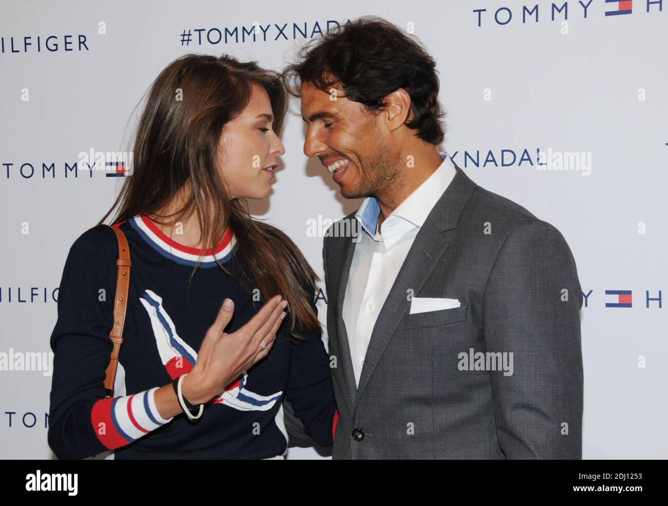 Ophelie Meunier and Rafael Nadal during Tommy Hilfiger hosts Tommy X Nadal  Party - Tennis Soccer Match in Paris, France on May 18, 2016. Photo by  Alain Apaydin/ABACAPRESS.COM Stock Photo - Alamy
