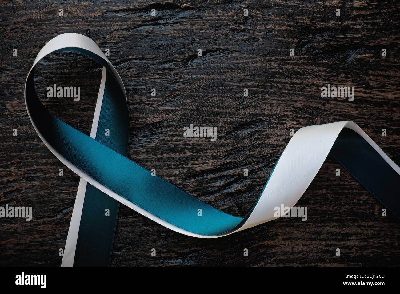 Dark blue ribbon healthcare hi-res stock photography and images - Alamy