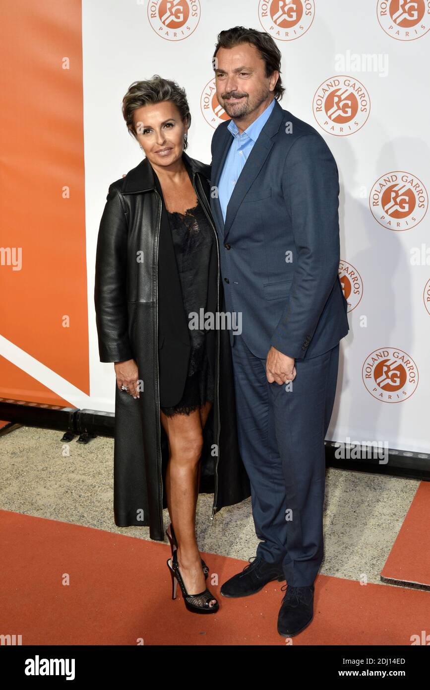 Henri Leconte and his wife Florentine attend the players party ahead of  the Roland Garros French Tennis Open held at Le Petit Palais, on May 19,  2016, in Paris, France. Photo Edouard