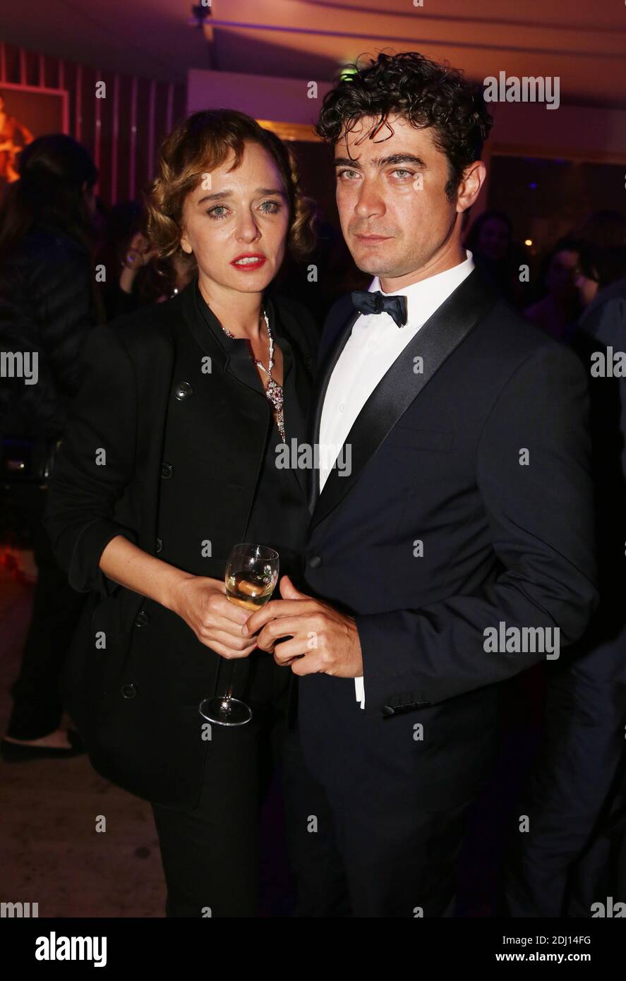 Valeria Golino and her husband Riccardo Scamarcio attending Pericle il Nero after party during the 69th annual Cannes Film Festival on May 19, 2016 in Cannes, France. Photo by Jerome Domine/ABACAPRESS.COM Stock Photo