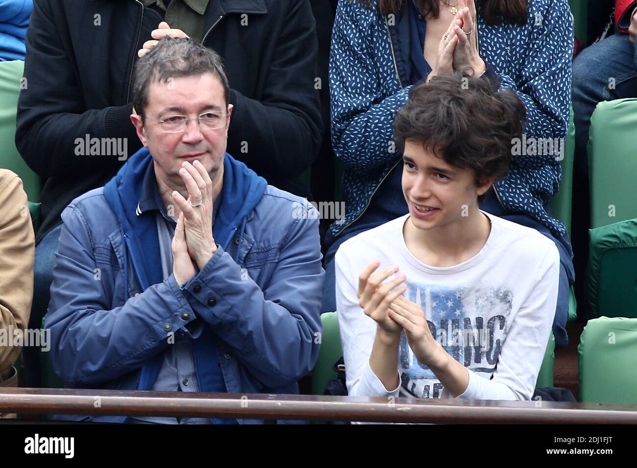 Frederic Bouraly in the VIP Tribune during French Tennis Open at Roland-Garros arena in Paris, France on May 29, 2016. Photo by ABACAPRESS.COM Stock Photo