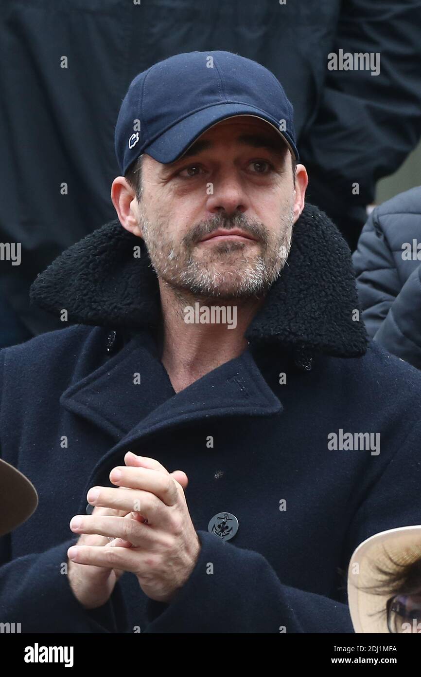 Thierry Neuvic in the VIP Tribune during French Tennis Open at Roland-Garros arena in Paris, France on June 03, 2016. Photo by ABACAPRESS.COM Stock Photo