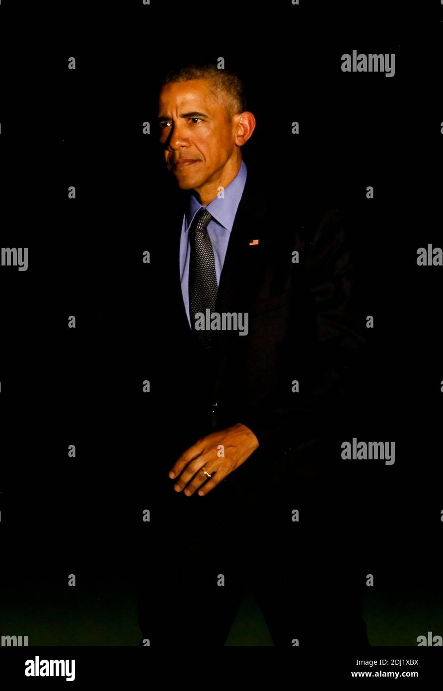 Us President Barack Obama Returns To The White House After A Trip To New York Where He Made An Appearance On The Tonight Show With Jimmy Fallon And And Participated At A