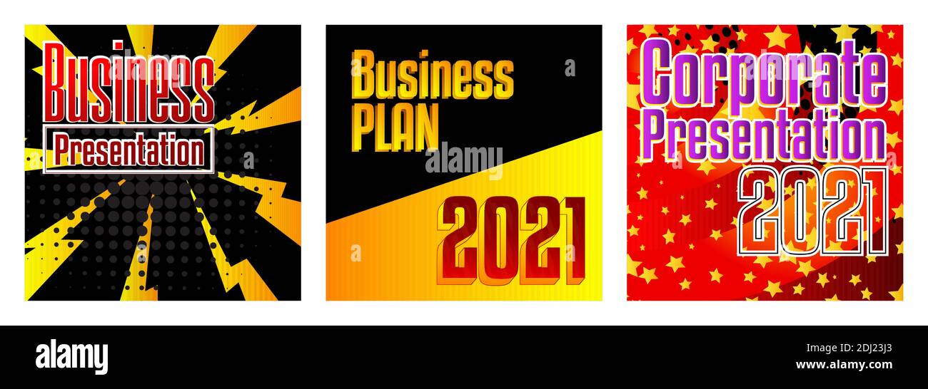 Comic book business presentation template. Vector graphic for company ...