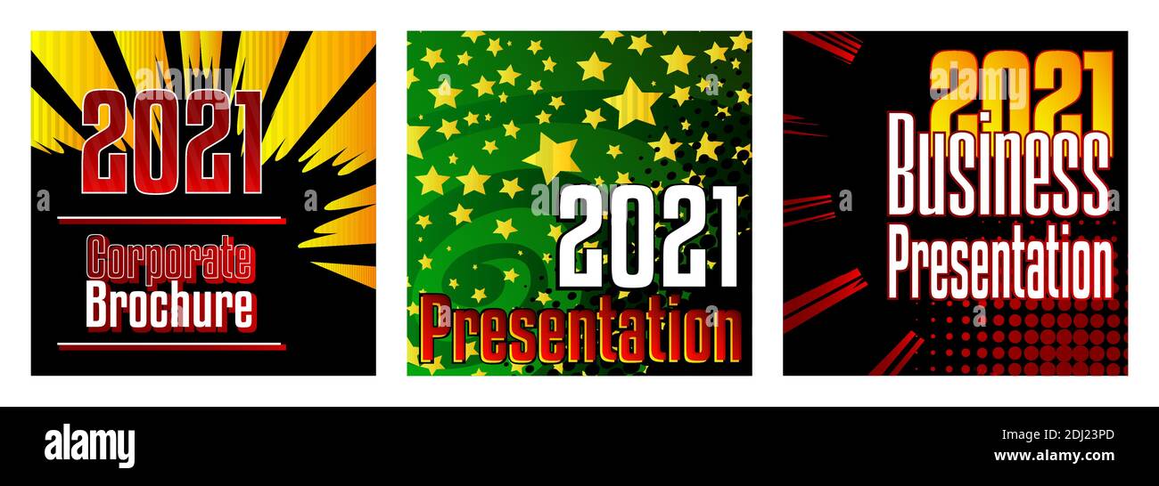 Comic book business presentation template. Vector graphic for company ...