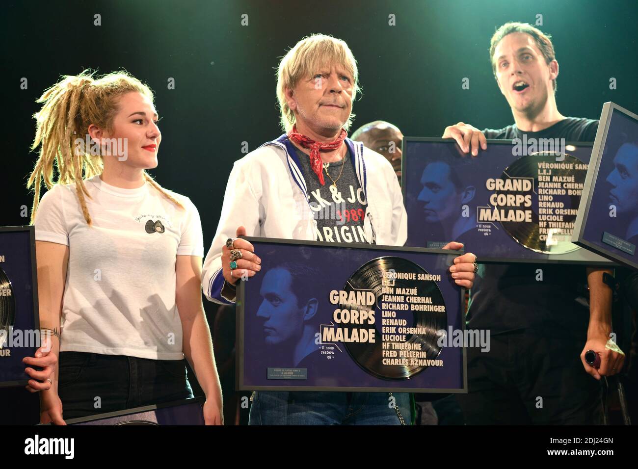 Juliette, membre des LEJ, Renaud Sechan et Grand Corps Malade (Fabien ...