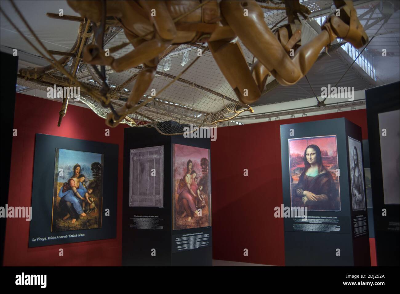 500th anniversary of Leonardo da Vinci’s arrival at the Château du Clos Luce, celebrate with an exhibition in Amboise, France, on June 17, 2016. After François Ist’s invitation, Leonardo da Vinci settles in Amboise during the autumn of 1516. Aged 64 years old, he crossed the Alps with two disciples, Francesco Melzi and his faithful Milanese servant Batista de Vilanis. He lived and worked there until his death, in his Clos Luce’s room on May 2nd, 1519. This exhibition aims to remind and to highlight the five-centenary (1516- 2016) of a crucial episode in Leonardo da Vinci’s life: the savant art Stock Photo