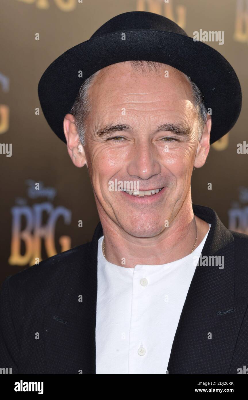 Mark Rylance attends Disneys The BFG premiere at the El Capitan Theatre ...