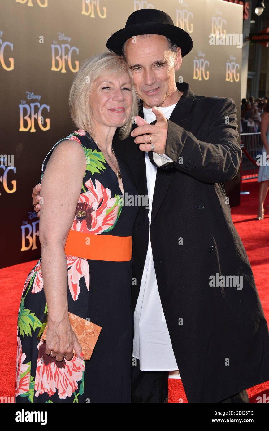 Mark Rylance attends Disneys The BFG premiere at the El Capitan Theatre ...