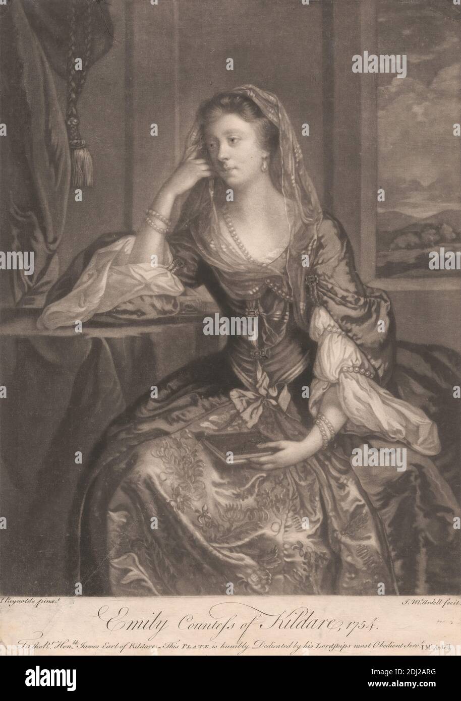 Emily Countess of Kildare, James McArdell, ca. 1729–1765, Irish, after ...