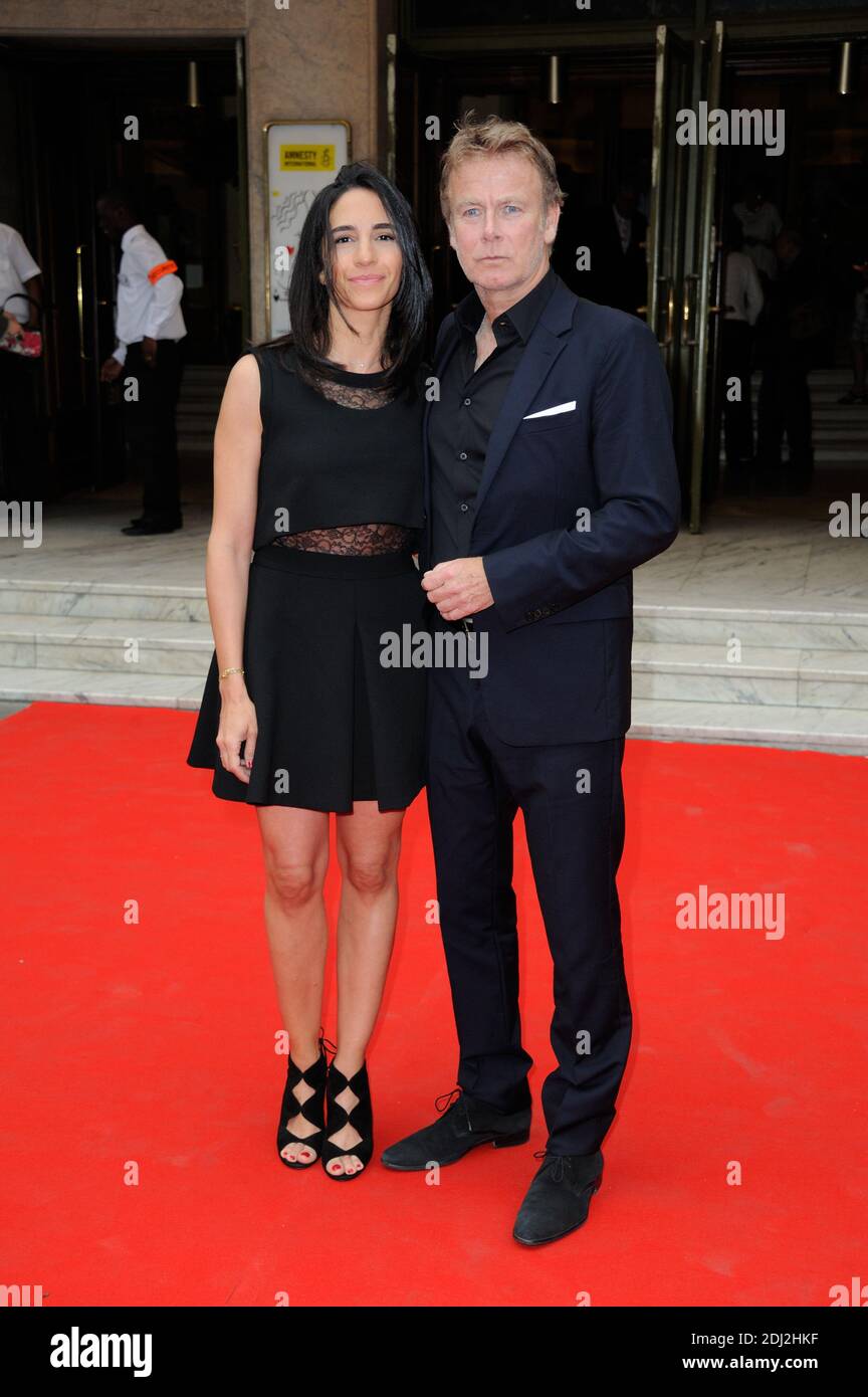 Franck Dubosc et sa femme lors du 22e Gala Musique Contre L'Oubli