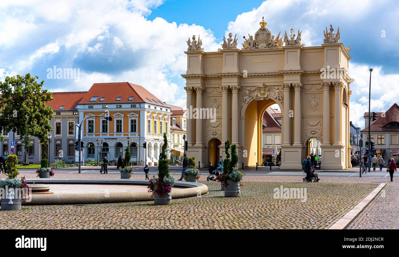 The Brandenburg Gate At Luisenplatz In Potsdam Stock Photo Alamy