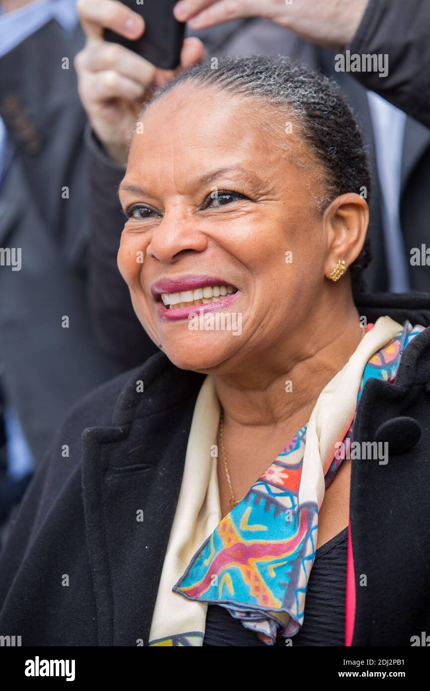 CHRISTIANE TAUBIRA Inauguration de la place Henri Salvado face à l