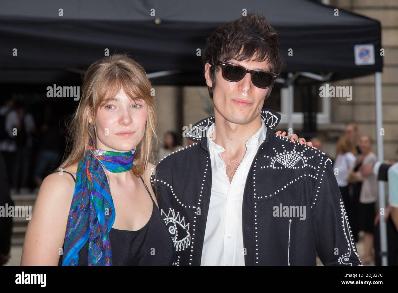 STELLA MARKERT ET JEREMY KAPONE - ARRIVEES DEFILE VALENTINO HOMME - FASHION  WEEK DE PARIS Photo by Nasser Berzane/ABACAPRESS.COM Stock Photo - Alamy