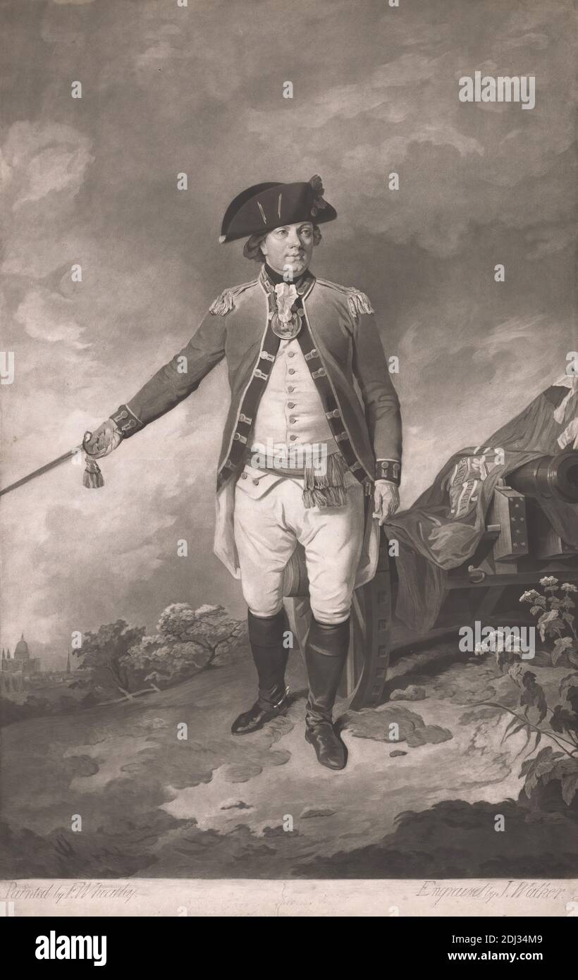 Sir Barnard Turner, James Walker, 1748–1808, British, after Francis Wheatley, 1747–1801, British, 1783, Mezzotint on medium, moderately thick, cream, laid paper, Sheet: 23 5/8 × 15 inches (60 × 38.1 cm) and Image: 22 9/16 × 14 7/8 inches (57.3 × 37.8 cm Stock Photo
