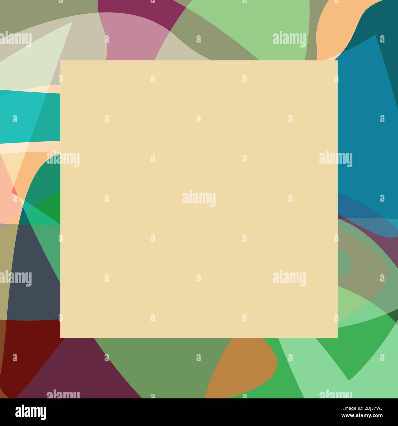 An abstract multicolored border background image. Stock Vector