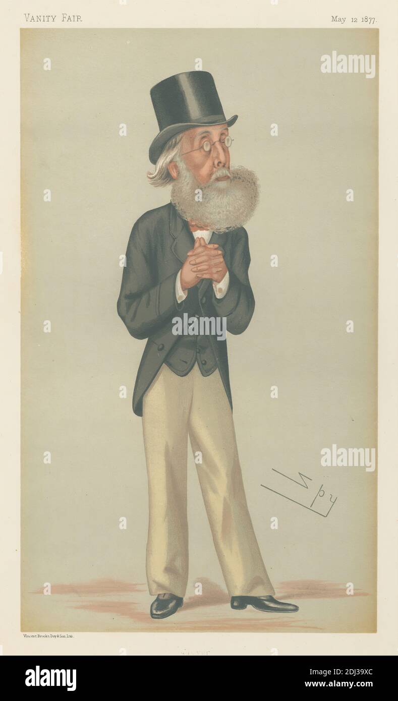 Politicians - Vanity Fair - 'Clever'. Mr. William Bromley Davenport. May 12, 1877, Leslie Matthew 'Spy' Ward, 1851–1922, British, 1877, Chromolithograph Stock Photo