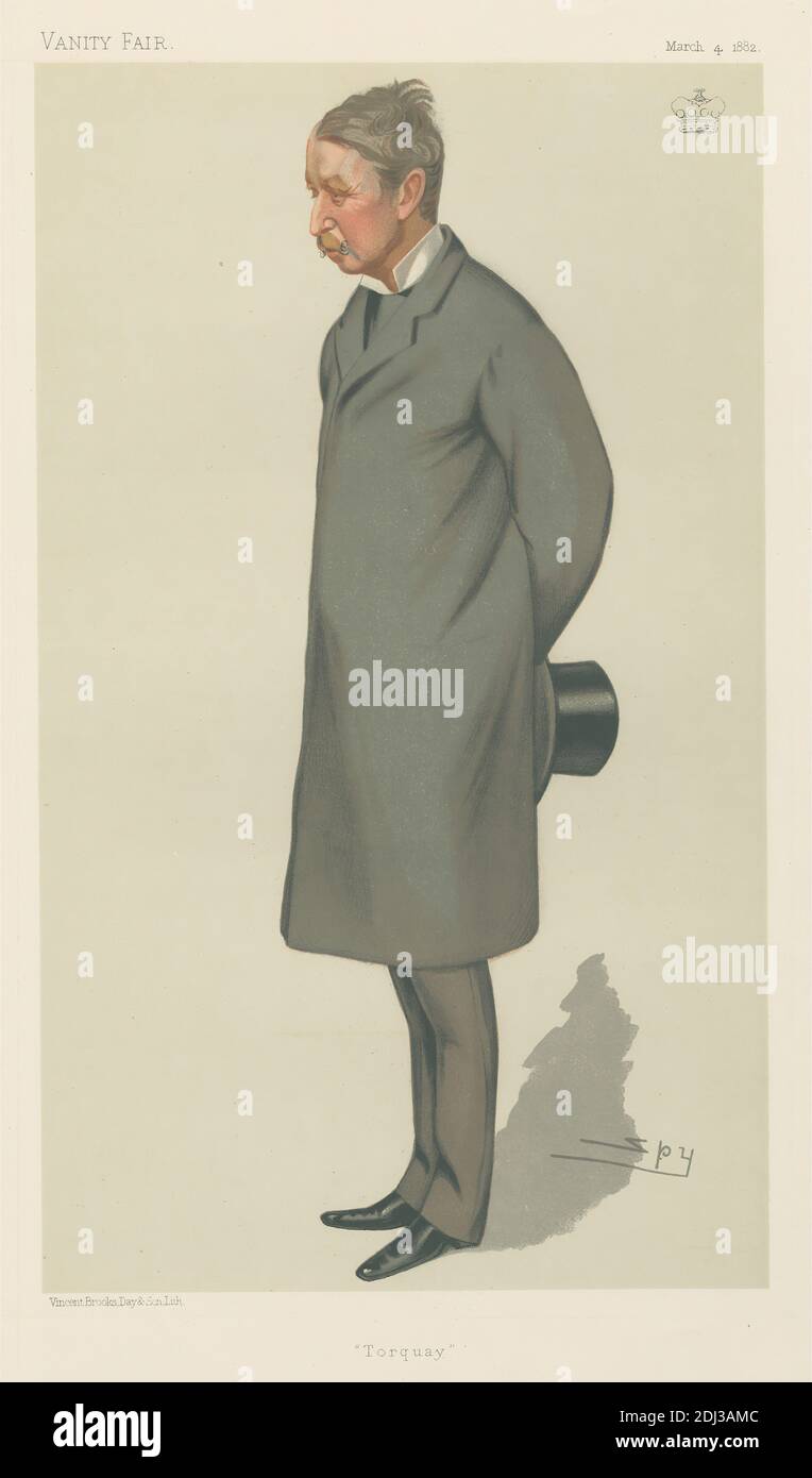 Politicians - Vanity Fair - 'Torquay'. Lord Haldon. March 4, 1882, Leslie Matthew 'Spy' Ward, 1851–1922, British, 1882, Chromolithograph Stock Photo