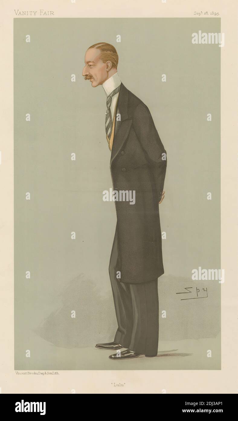 Politicians - Vanity Fair - 'Lulu'. Lewis Vernon Harcourt. September 26, 1895, Leslie Matthew 'Spy' Ward, 1851–1922, British, 1895, Chromolithograph Stock Photo