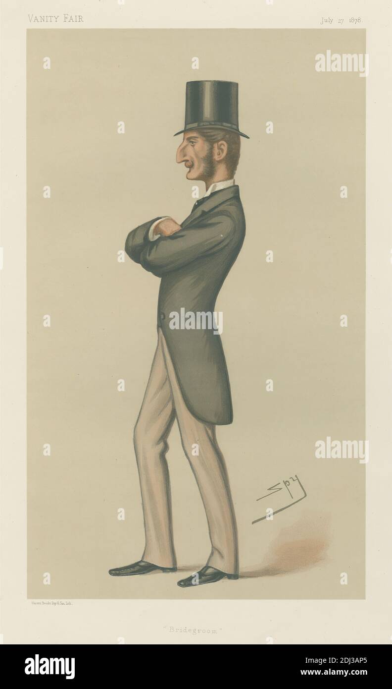Politicians - Vanity Fair - 'Bridegroom'. Lord Claud John Hamilton. July 27, 1878, Leslie Matthew 'Spy' Ward, 1851–1922, British, 1878, Chromolithograph Stock Photo