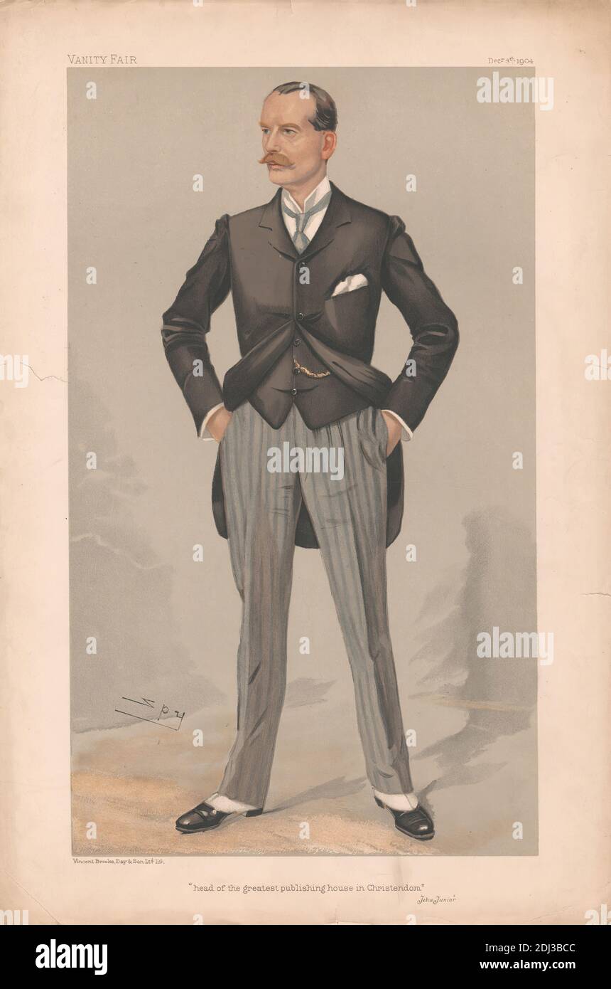 Vanity Fair - Businessmen and Empire Builders. 'head of the greatest publishing home in Christendom'. Smith. 8 December 1904, Leslie Matthew 'Spy' Ward, 1851–1922, British, 1904, Chromolithograph Stock Photo