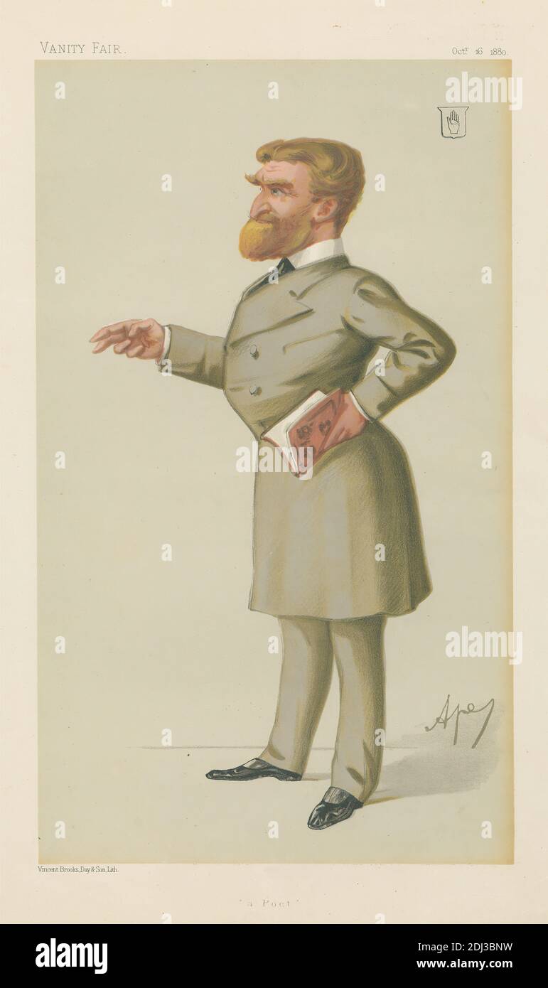 Vanity Fair: Literary; 'A Poet', Sir John G. J. Sinclair, October 16, 1880, Carlo Pellegrini, 1839–1889, Italian, 1880, Chromolithograph Stock Photo