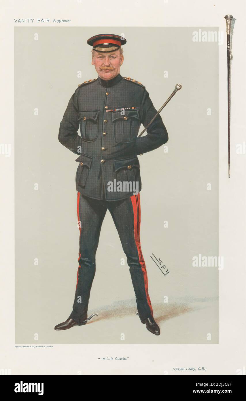 Vanity Fair Military and Navy; '1st Life Guards', Colonel Calley