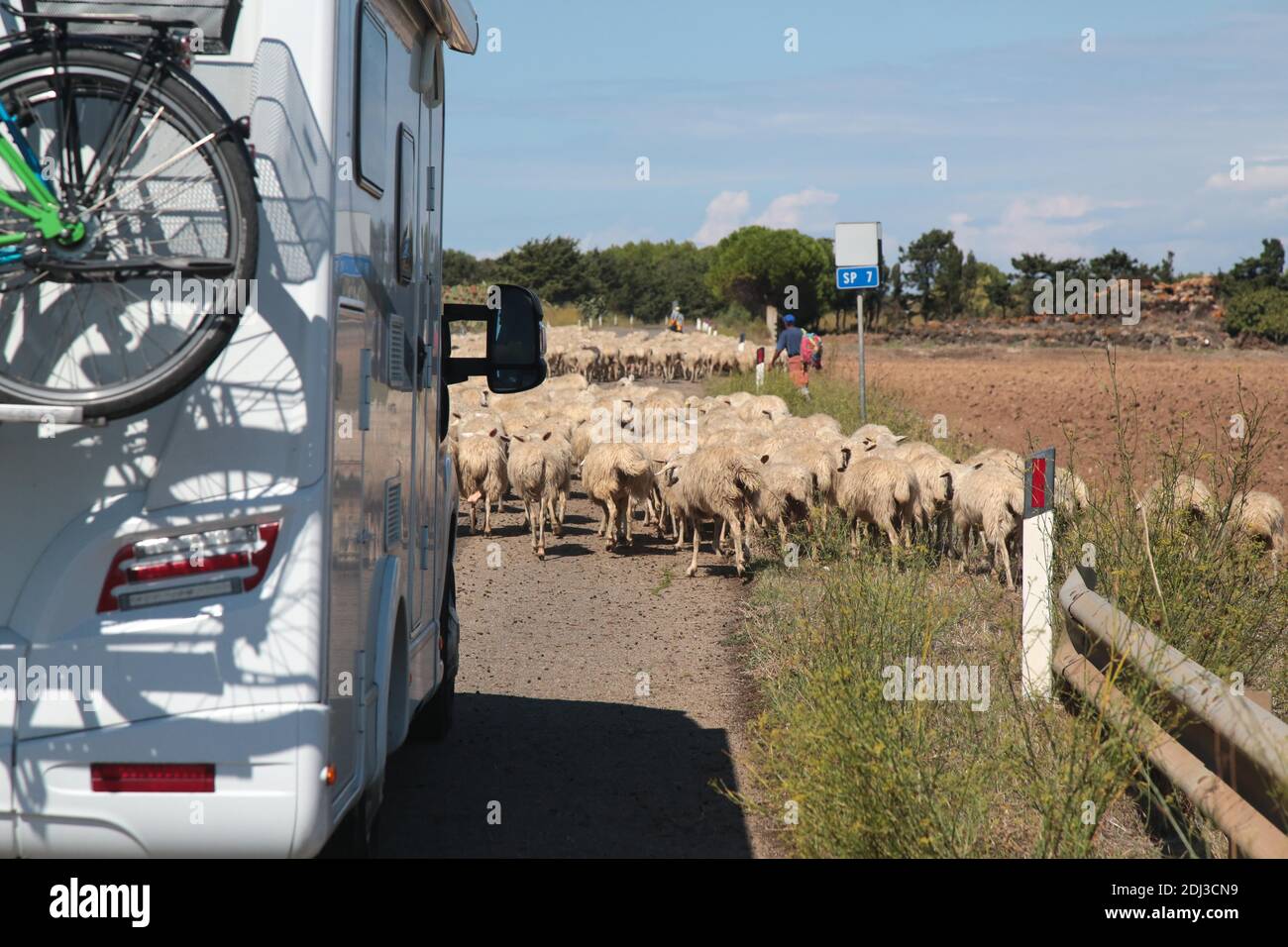 Motorhome, Sardinia, Italy Stock Photo Alamy