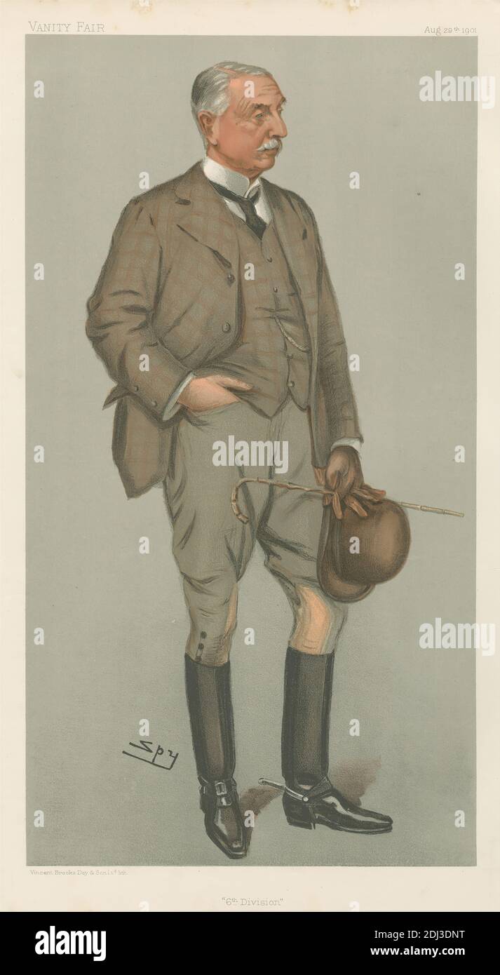 Vanity Fair: Military and Navy; '6th Division', General Kelly-Kenny, August 29, 1901, Leslie Matthew 'Spy' Ward, 1851–1922, British, 1901, Chromolithograph Stock Photo