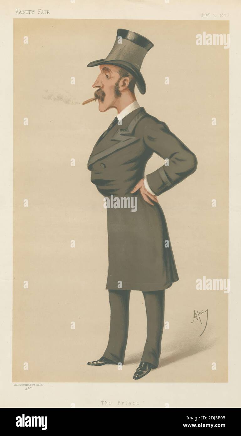 Vanity Fair: Military and Navy; 'The Price', Colonel Owen Lewis Cope Williams, January 19, 1878, Carlo Pellegrini, 1839–1889, Italian, 1878, Chromolithograph Stock Photo