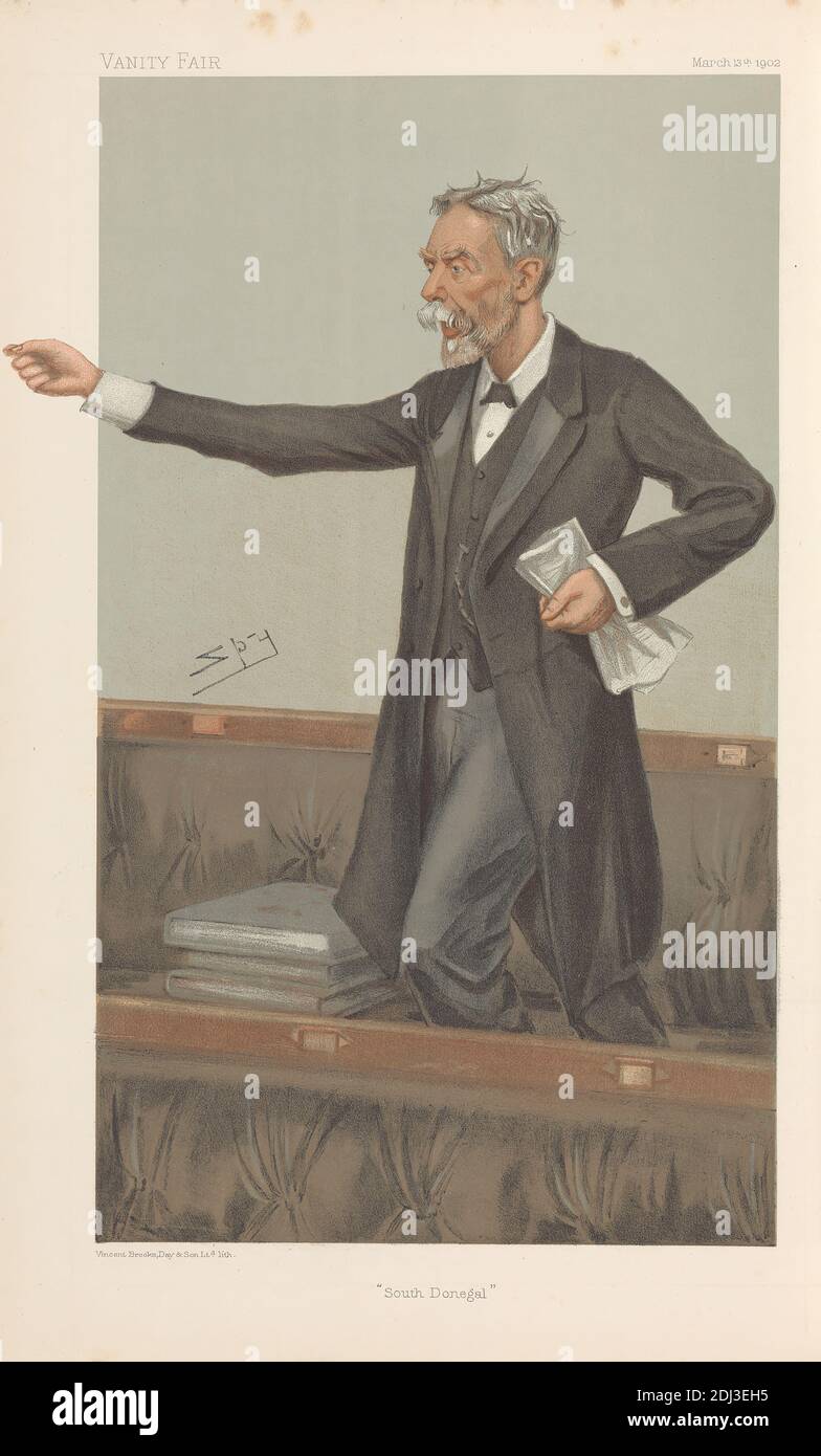 Politicians - Vanity Fair. 'South Donegla.' Mr. John Gordon Swift MacNeill. 13 March 1902, Leslie Matthew 'Spy' Ward, 1851–1922, British, 1902, Chromolithograph Stock Photo