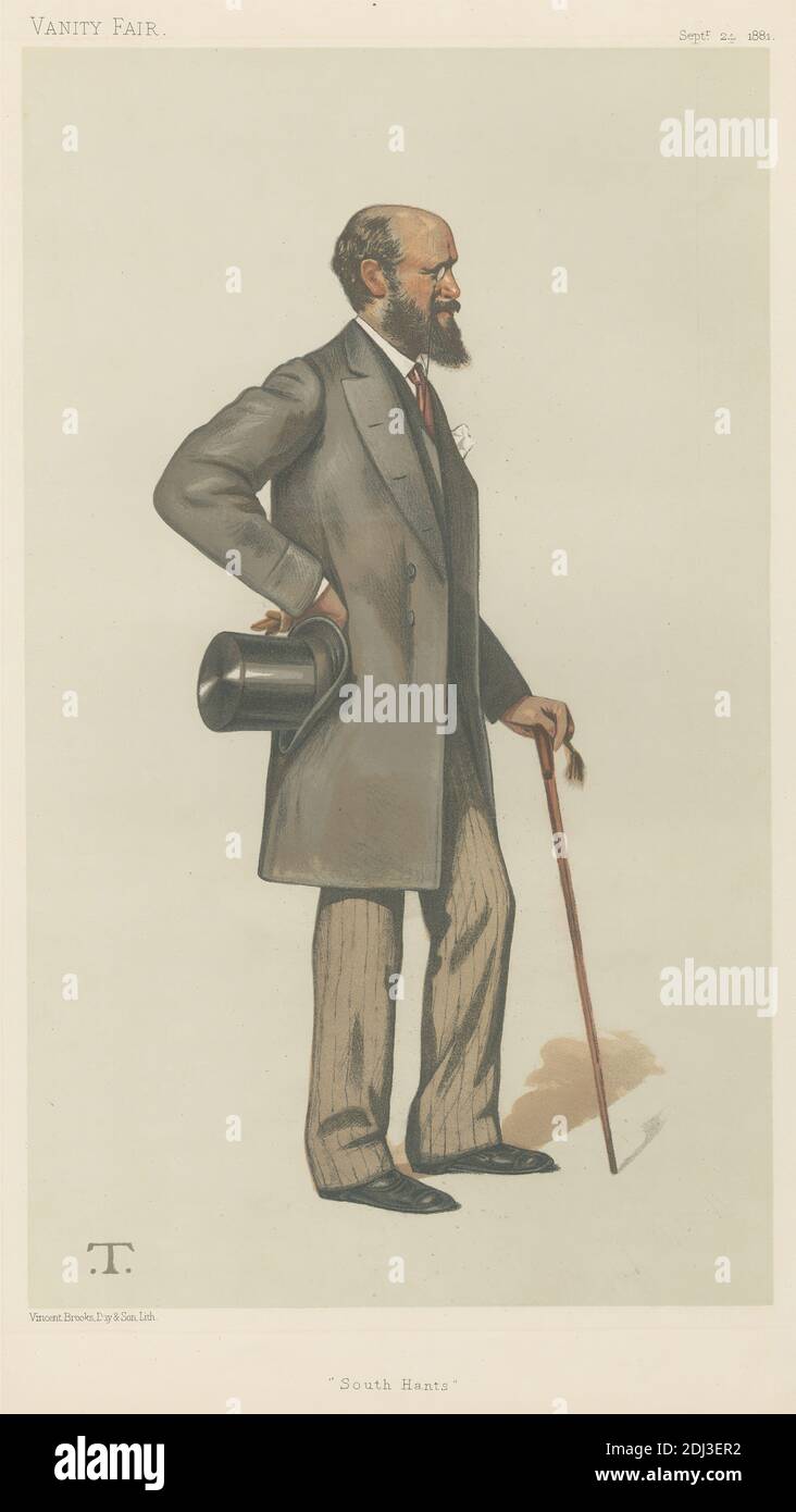 Politicians - Vanity Fair. 'South Hants.' Lord Henry John Montagu-Douglas-Scott. 24 September 1881, Theobald Chartran, 1849–1907, French, 1881, Chromolithograph Stock Photo