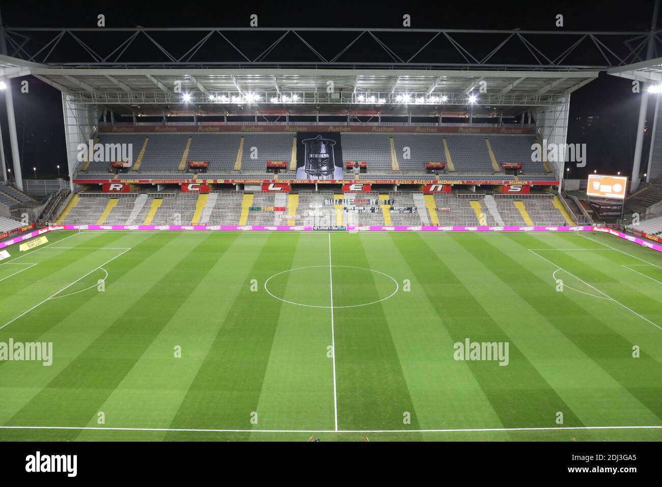 General views at Stade Bollaert-Delelis on February 2, 2016 in