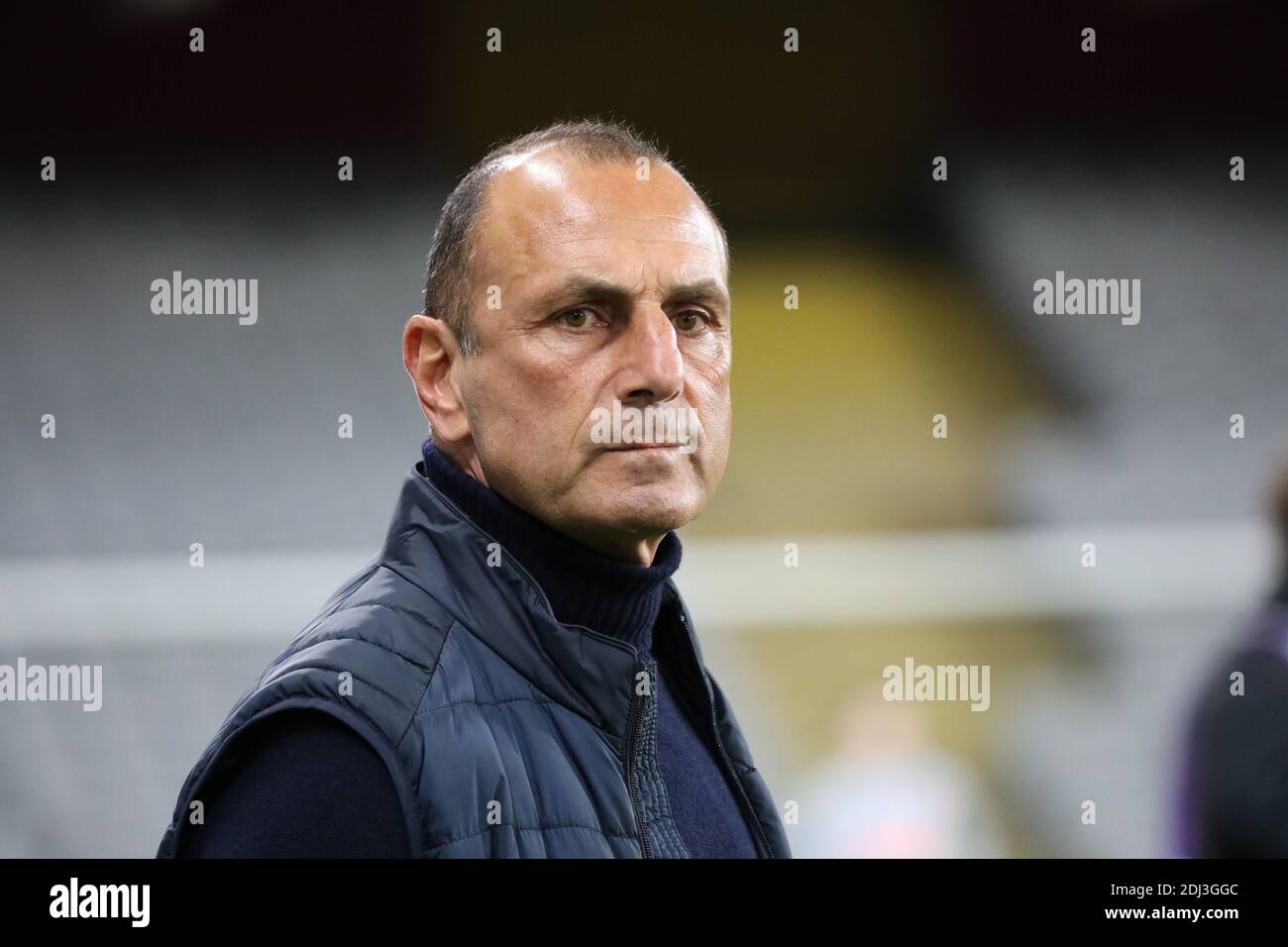 Coach Montpellier Michel Der Zakarian during the French championship Ligue 1 football match between RC Lens and Montpellier HS / LM Stock Photo