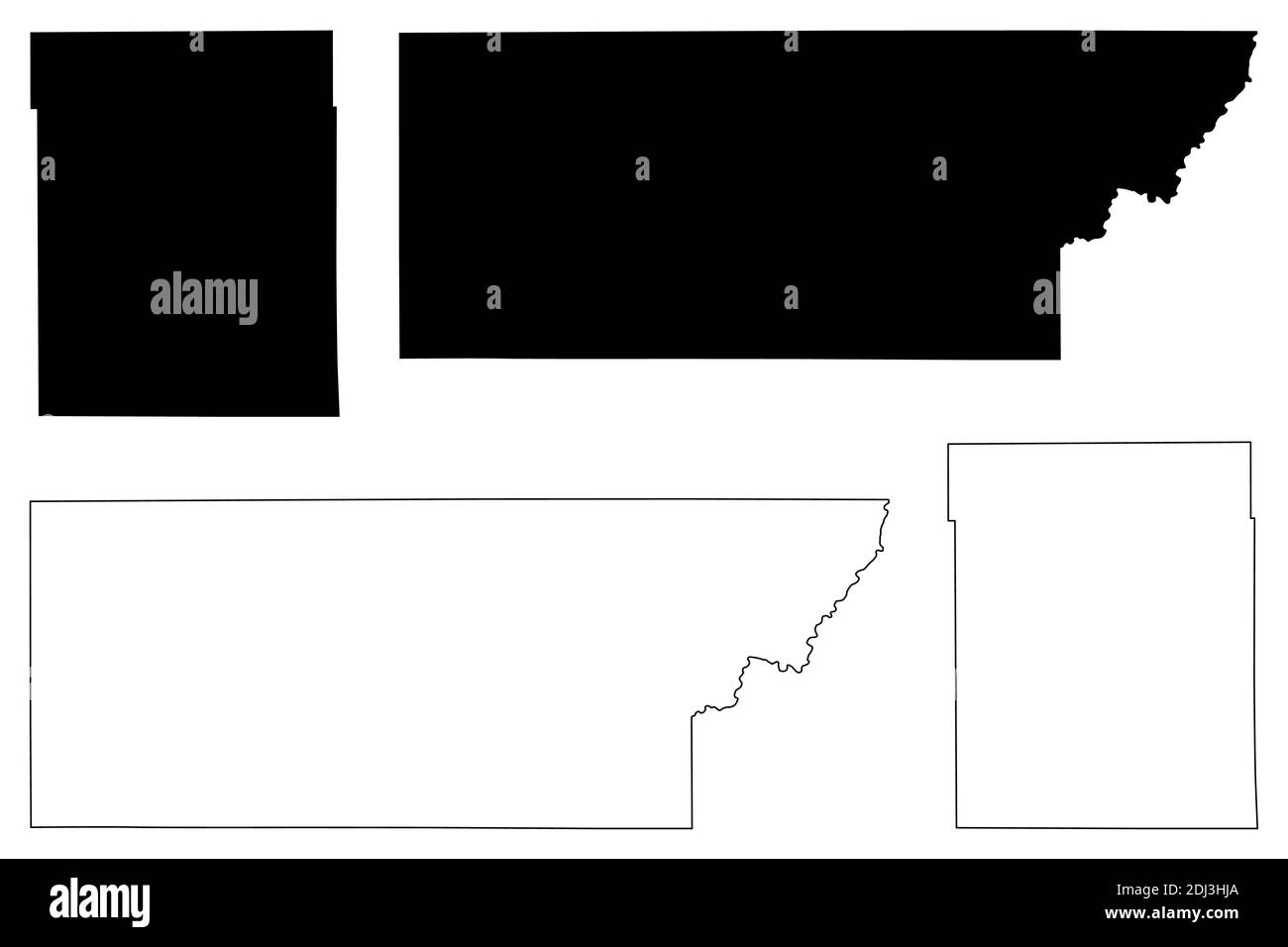Custer south dakota map Black and White Stock Photos & Images - Alamy