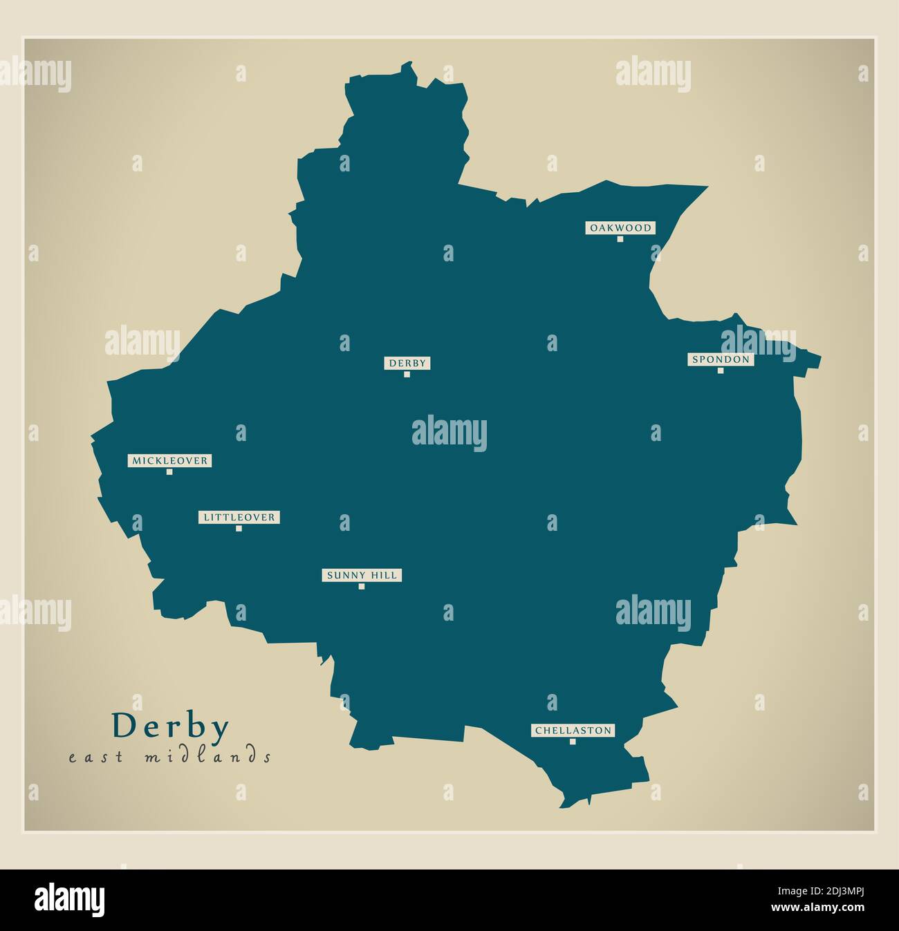 Derby england map hires stock photography and images Alamy