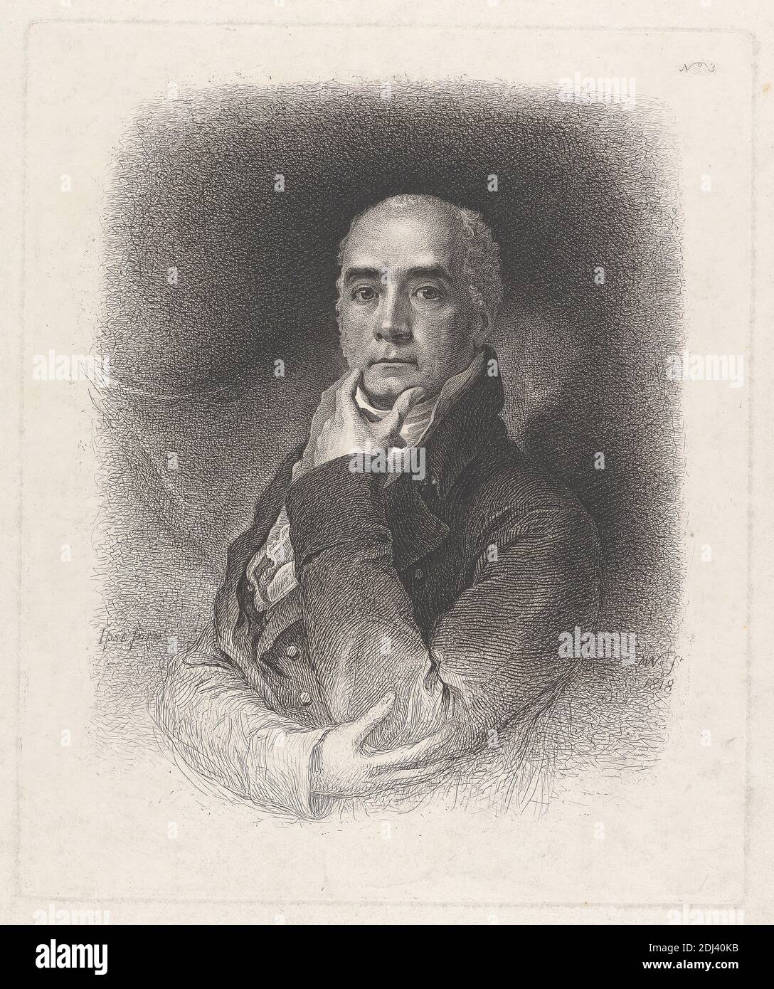 Sir Henry Raeburn, William Nicholson, 1781–1844, British, after Henry Raeburn, 1756–1823, British, 1818 Stock Photo