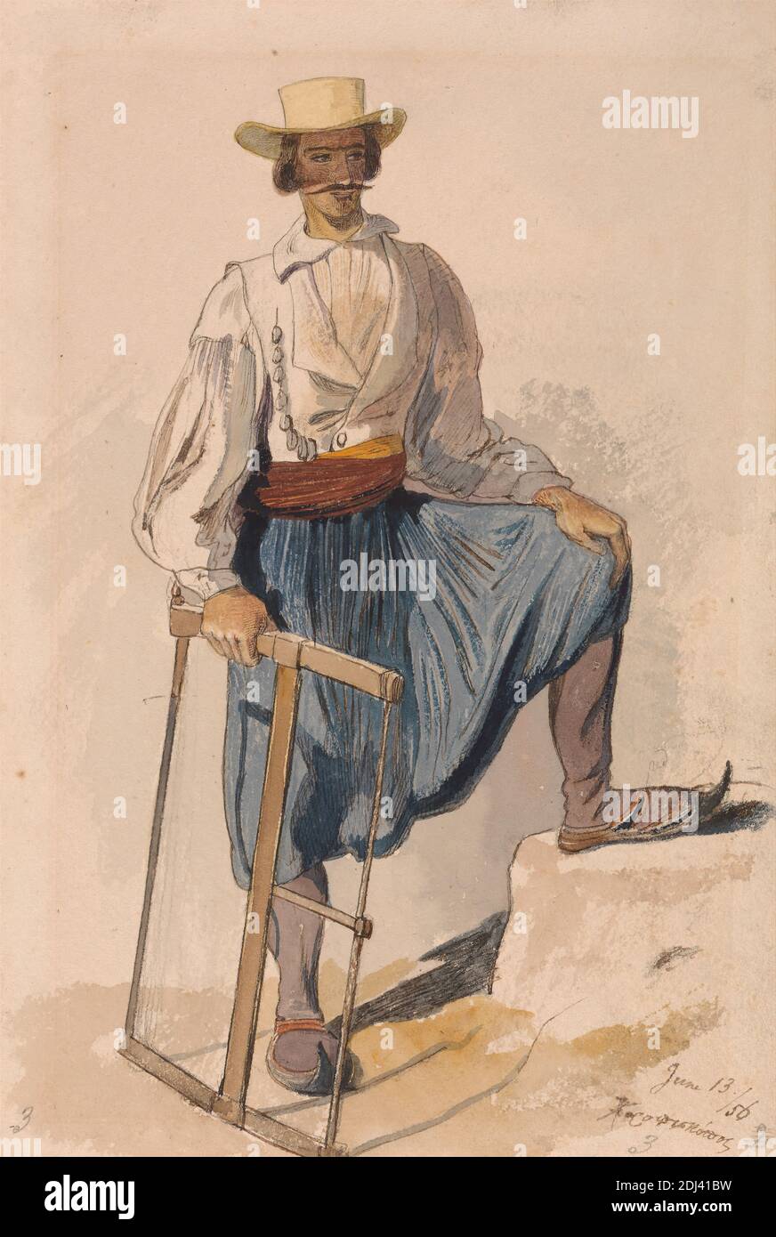 Greek Woodcutter, June 13 /56, Edward 