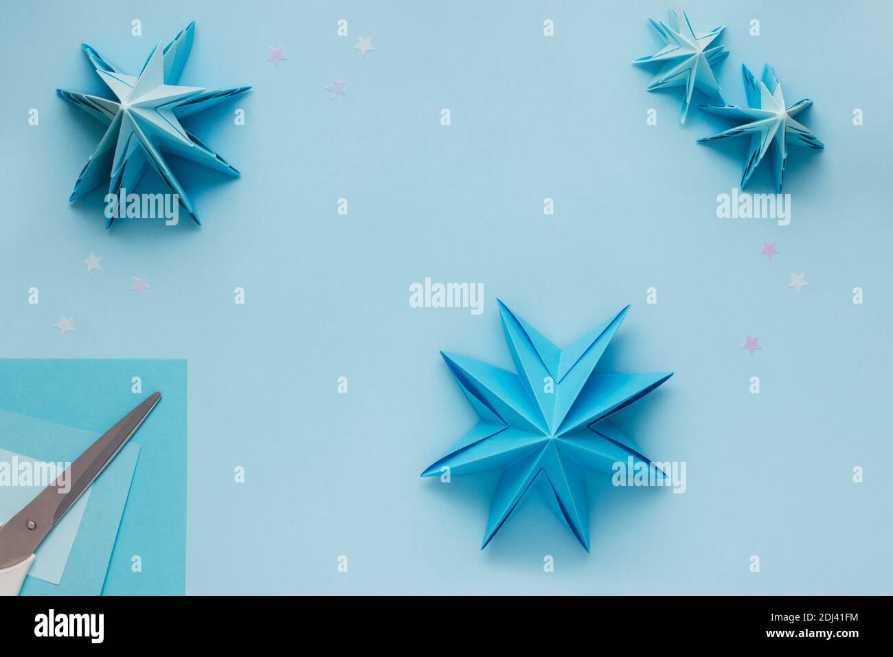 Origami Paper Stars Stock Photo - Alamy