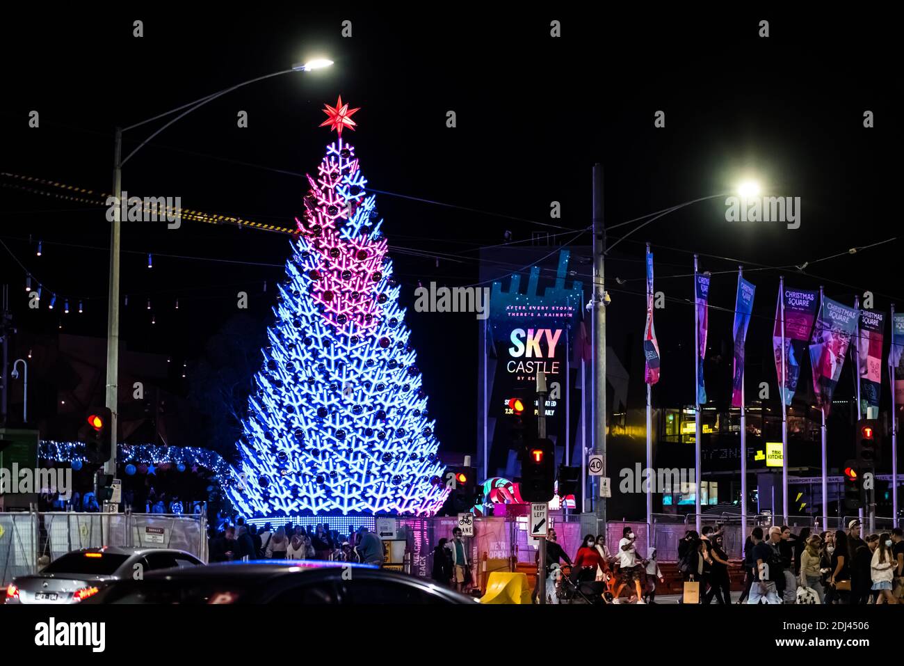 Melbourne christmas tree hires stock photography and images Alamy