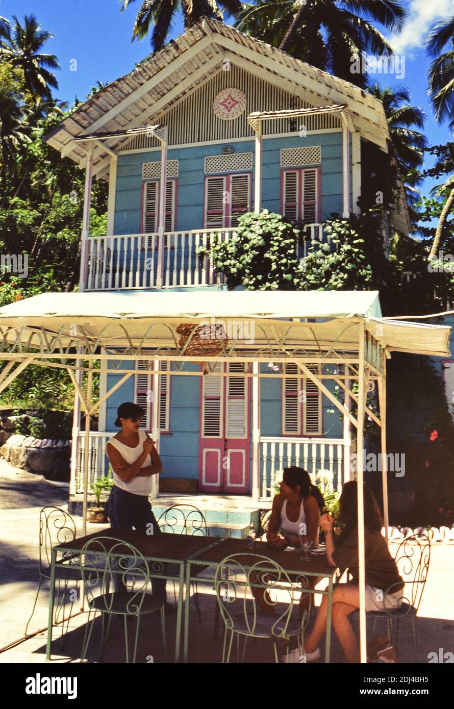 1990s St. Lucia (Eastern Caribbean) "Bang between the Pitons