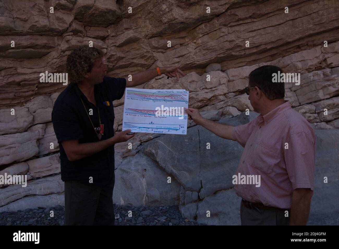 geologists training for oil exploration in oman mountains Stock Photo ...